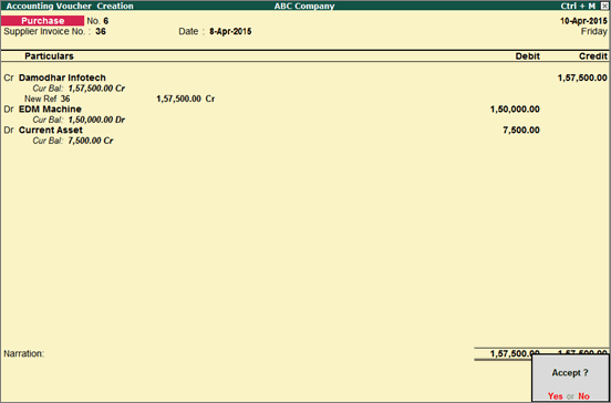 Purchase Of Capital Goods