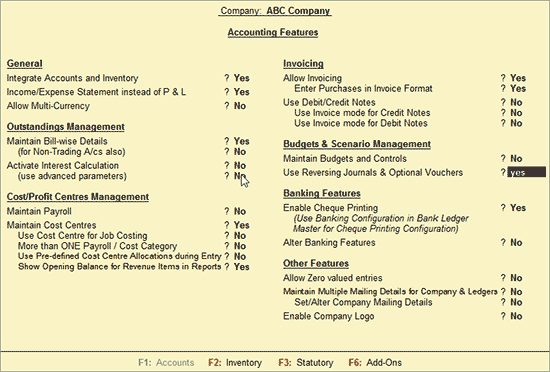 Display Reversing Journals