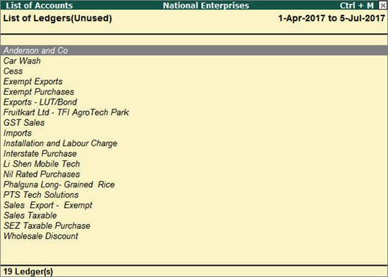 How To Delete Unused Ledger In Tally Prime