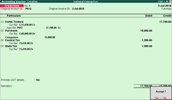 debit-and-credit-note-part2-update-of-tax-diff-entry-in-tally-for-gst