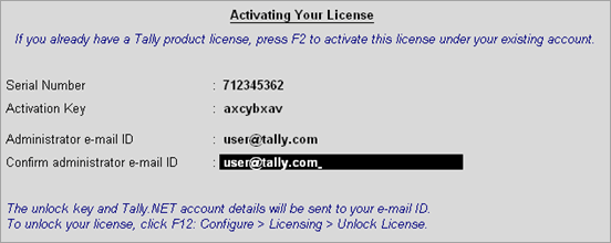 Activate license