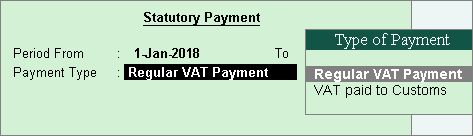 VAT Entries in Tally UAE