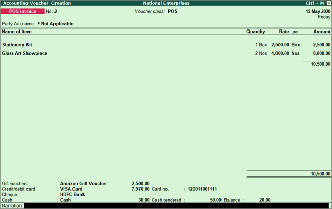 Tally Prime POS Dubai