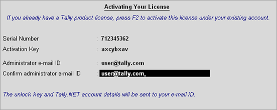 Tally 7.2 Key License