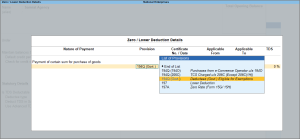 TDS Exemptions in TallyPrime