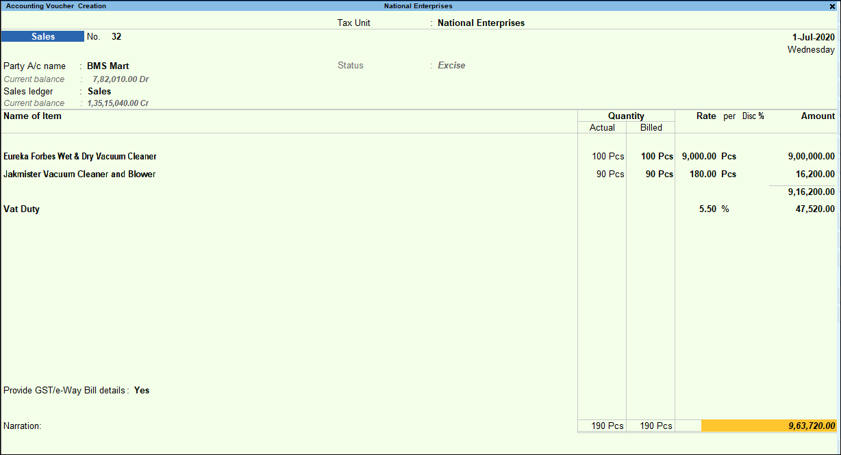 What Is Excise Credit Note Linked To Original Supplier In TallyPrime 