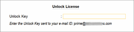Unlock TallyPrime license