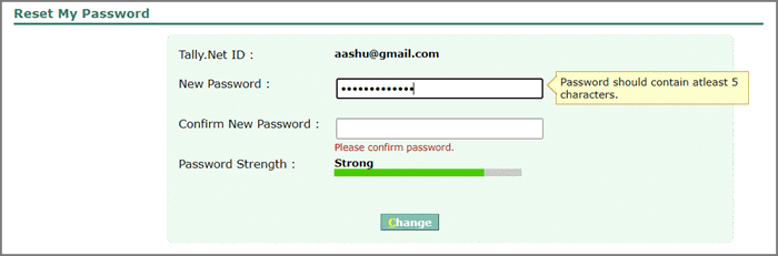 How To Reset Tally NET Password TallyHelp