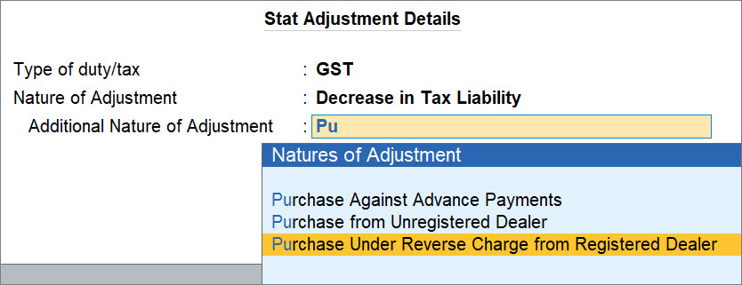 Reversal of Tax Liability for Purchase Returns of RCM Goods in TallyPrime