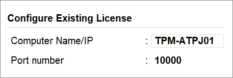 Configure license to use license from network in TallyPrime Server