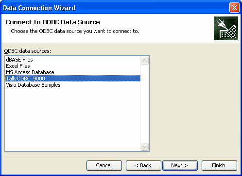 ODBC Data Source Selection Mail Merge - MS Word 2003 - ODBC in TallyPrime