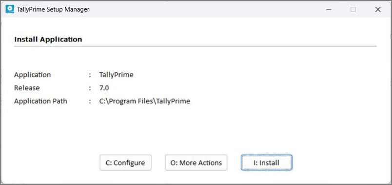 TallyPrime Setup Manager