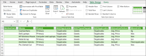 ODBC Extracted Data