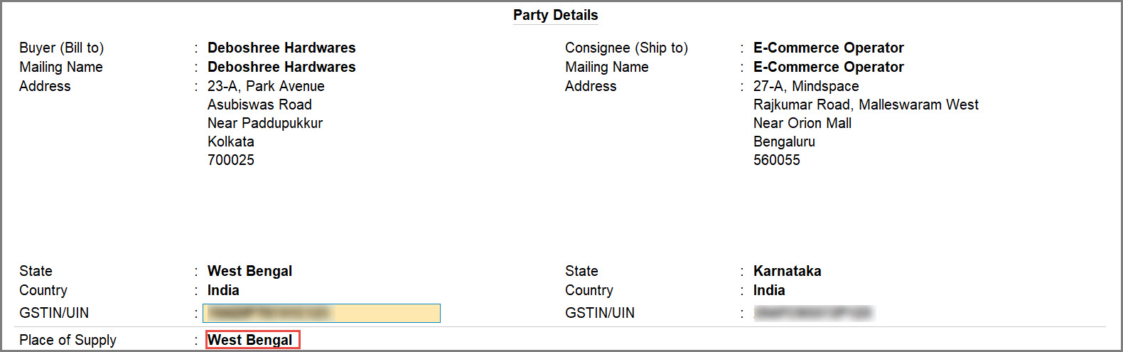 How To Record Sales Through E Commerce Operator In TallyPrime TallyHelp