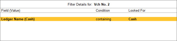 Apply Filter in Reports Basic FilterinTally Prim
