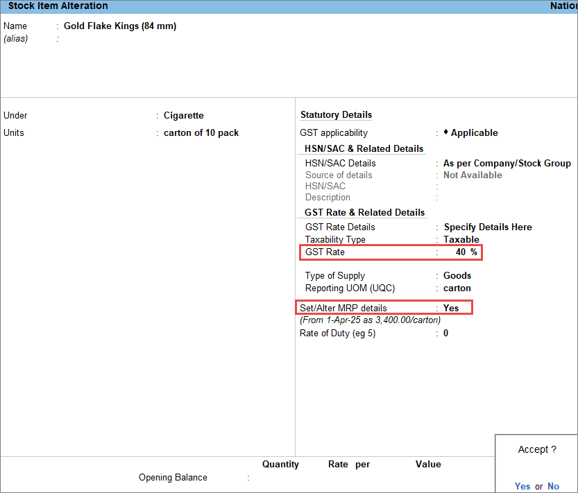 Stock-Alteration-screen