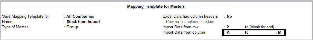 TDL Capabilities on Import of Data from Excel | TallyHelp