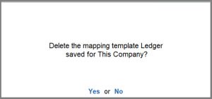Delete Mapping Template