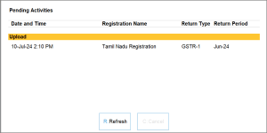 Refresh GST in TallyPrime