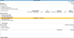 Form 26Q in TallyPrime