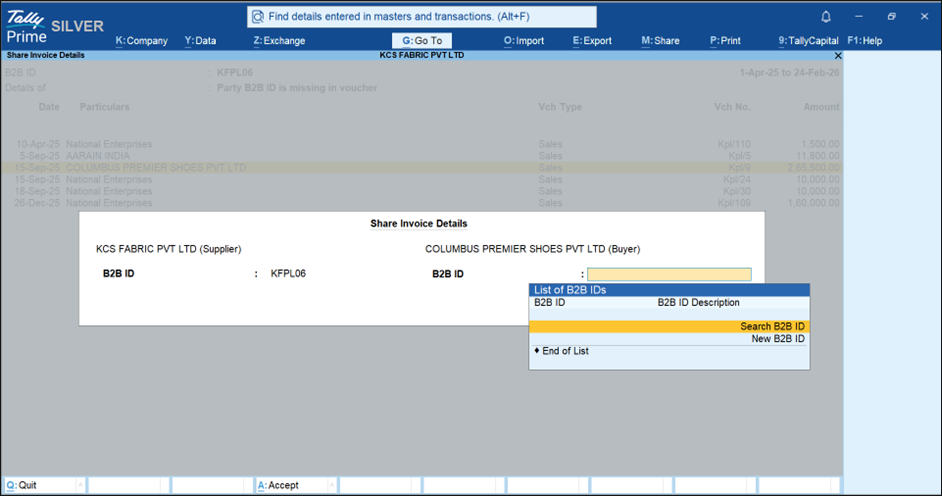 Share-invoice-details
