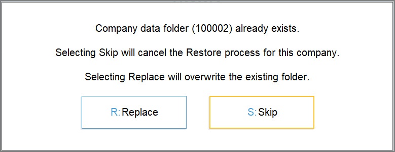 Restore Backup in TallyPrime