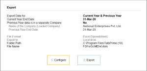 configure