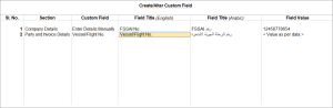 Update custom field