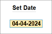 Set Date in Draft Transactions in TallyPrime