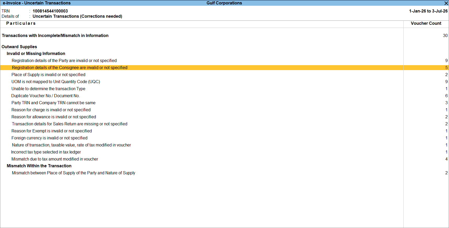 consignee